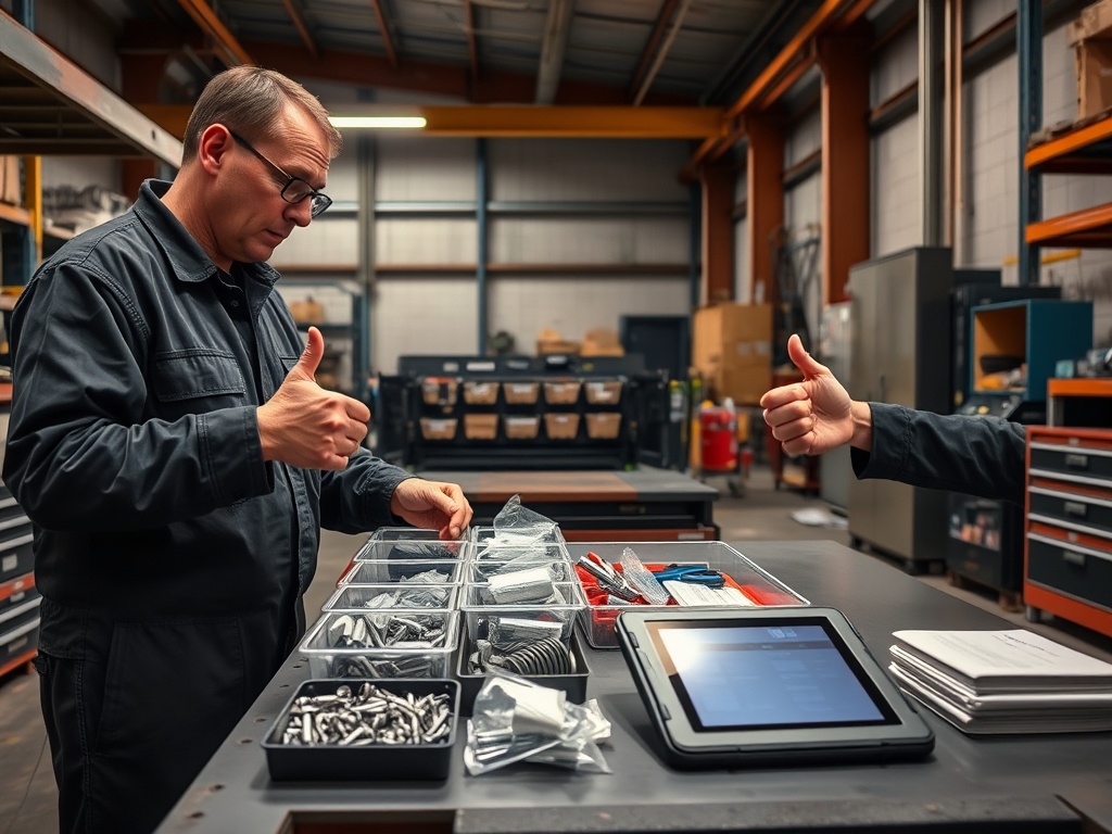 What service trucks should be stocked with for maintenance efficiency